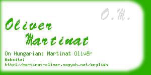 oliver martinat business card